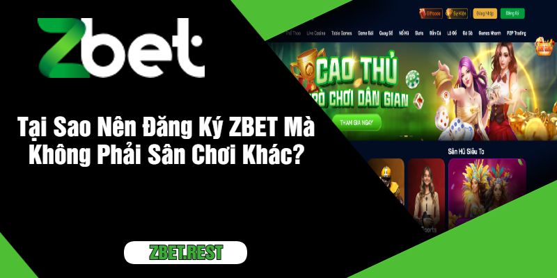 Tại Sao Nên Đăng Ký ZBET Mà Không Phải Sân Chơi Khác